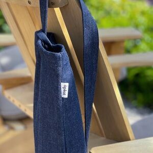 NWT àplat Vin Two Bottle Wine Tote Denim